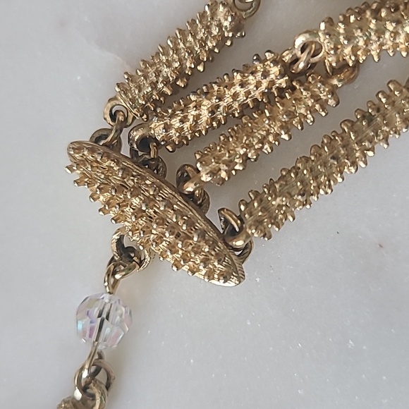 Vintage Vendome Aurora Borealis Brutalist Necklace - Picture 7 of 8